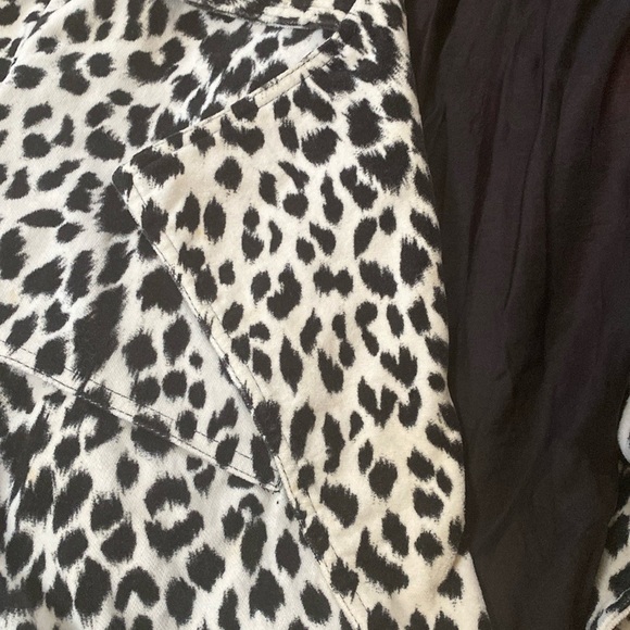 VTG 90’s Betsey Johnson Animal Print Leopard Velvet Jacket Trench Coat - Picture 15 of 16